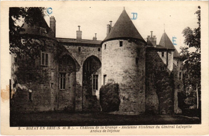 Carte postale ancienne Rozoy en Brie Chateau de la Grange