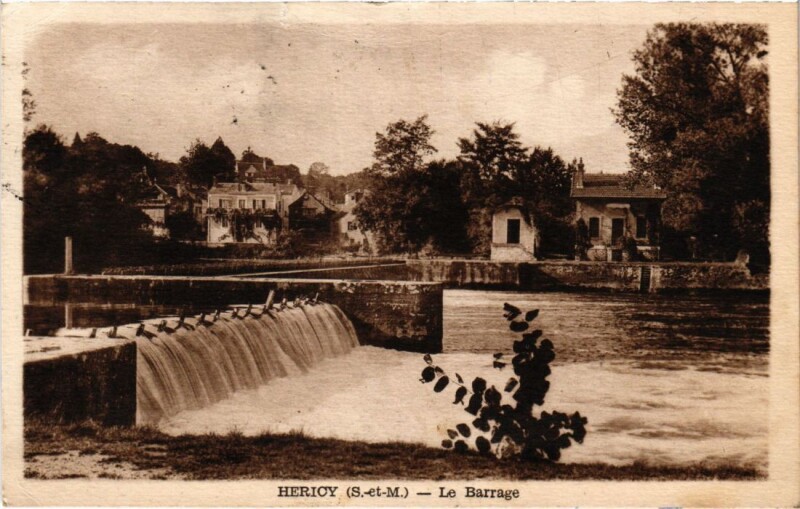 Carte postale ancienne Hericy Le Barrage