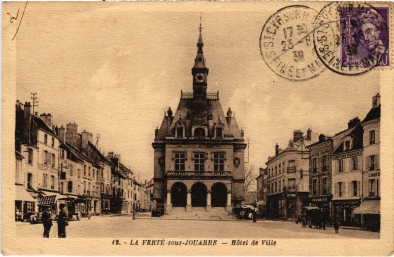Carte postale ancienne La Ferte-sous-Jouarre Hotel de Ville à Jouarre