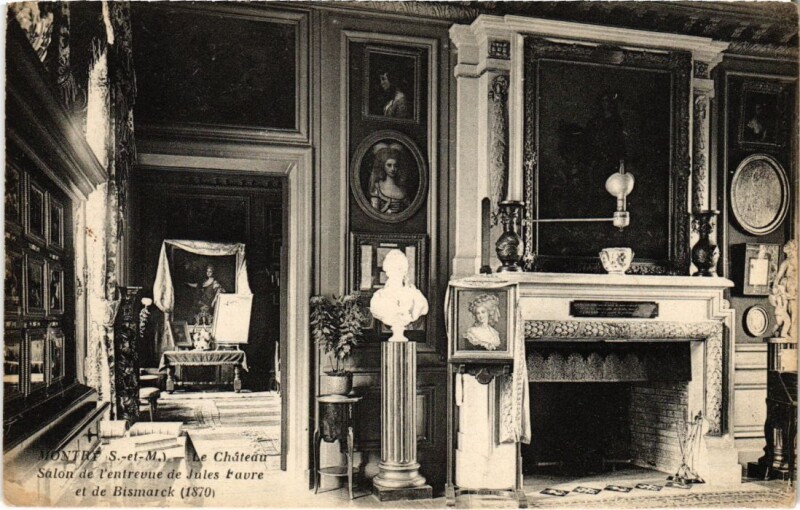 Carte postale ancienne Montry Le Chateau - Salon à Montry