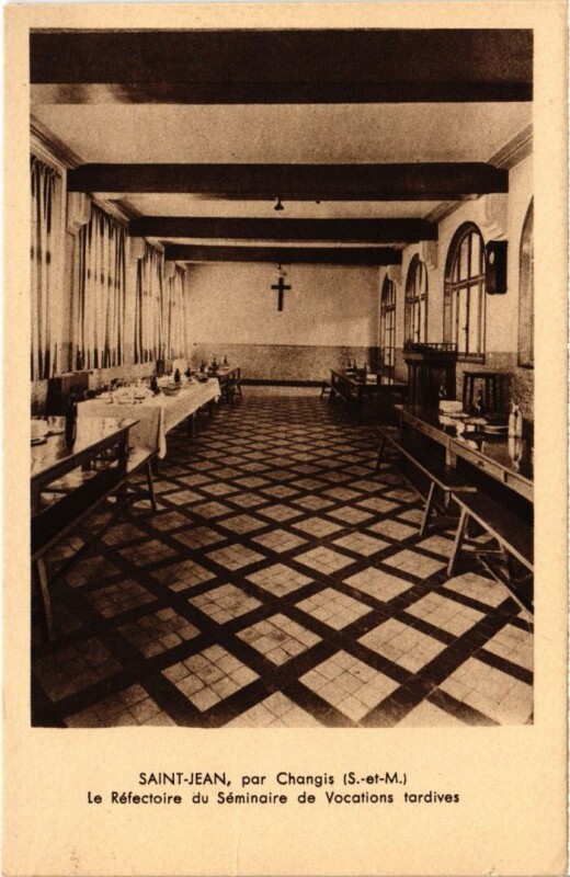 Carte postale ancienne Saint-Jean-les-Deux-Jumeaux Seminaire de Vocatins Tardives à Meaux