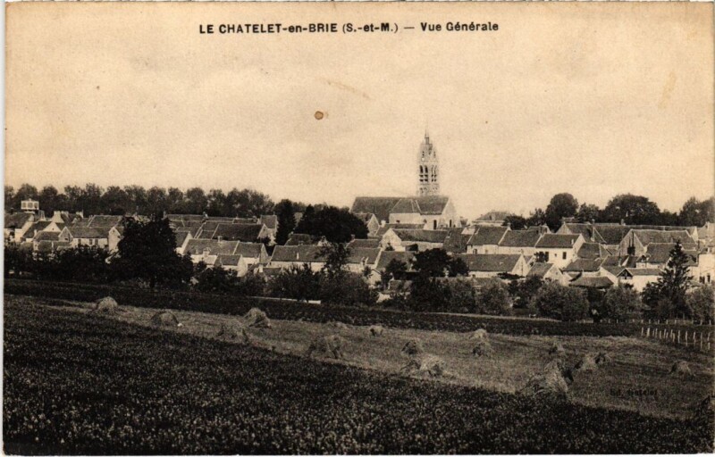 Carte postale ancienne Le Chatelet-en-Brie Vue Generale