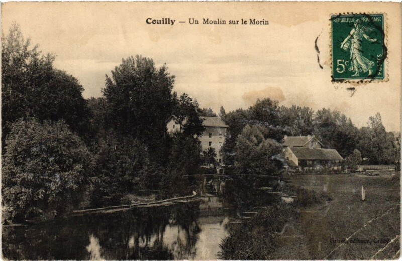 Carte postale ancienne Couilly-Pont-aux-Dames Un Moulin sur le Morin à Couilly-Pont-aux-Dames
