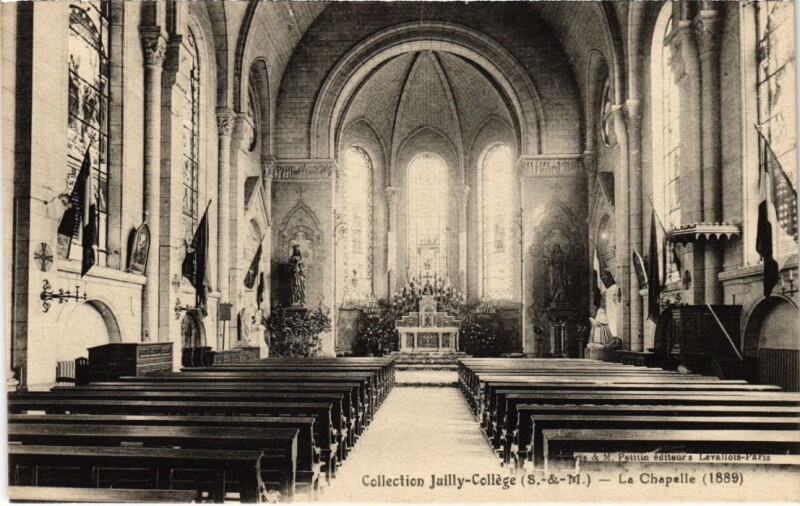Carte postale ancienne Juilly College - La Chapelle à Juilly