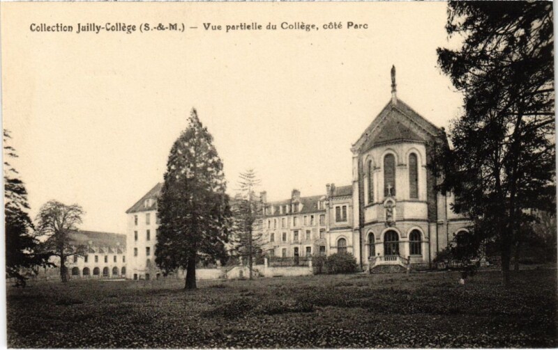 Carte postale ancienne Juilly College - Vue Partielle du College - Cote Parc à Juilly
