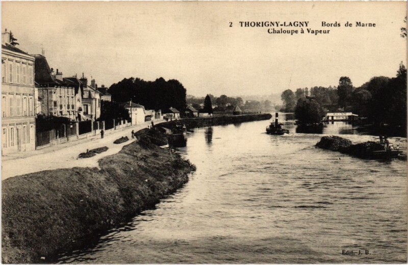 Carte postale ancienne Thorigny-sur-Marne Lagny-sur-Marne - Bords de Marne à Lagny-sur-Marne