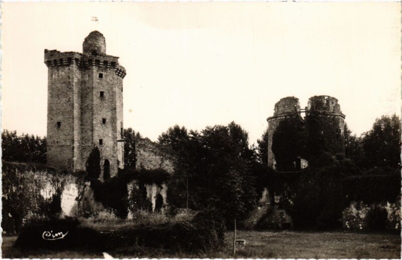 Carte postale ancienne Blandy-les-Tours Vue Interieure du Chateau Fort à Blandy