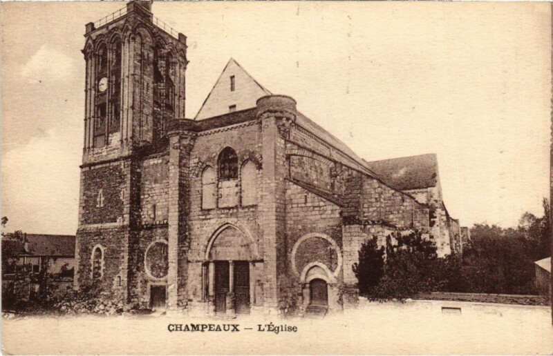 Carte postale ancienne Champeaux L'Eglise à Champeaux