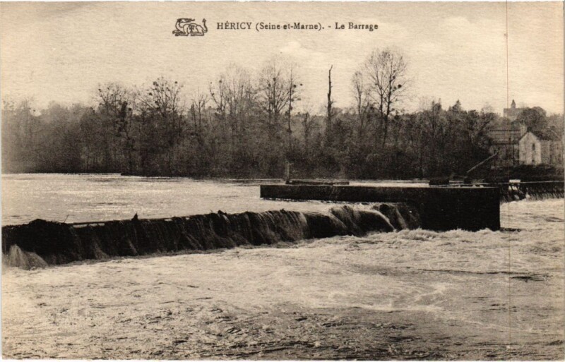 Carte postale ancienne Hericy Le Barrage