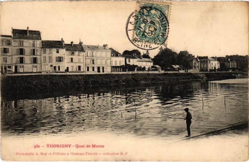 Carte postale ancienne Thorigny-sur-Marne Quai de Marne à Thorigny-sur-Marne