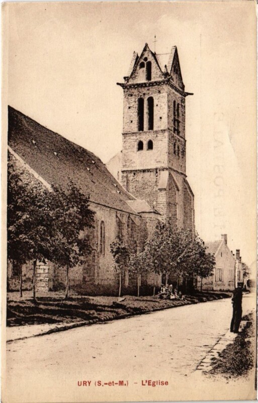 Carte postale ancienne Ury L'Eglise