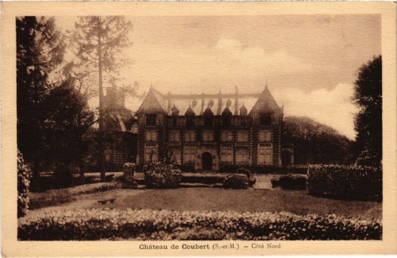 Carte postale ancienne Chateau de Coubert - Cote Nord à Coubert
