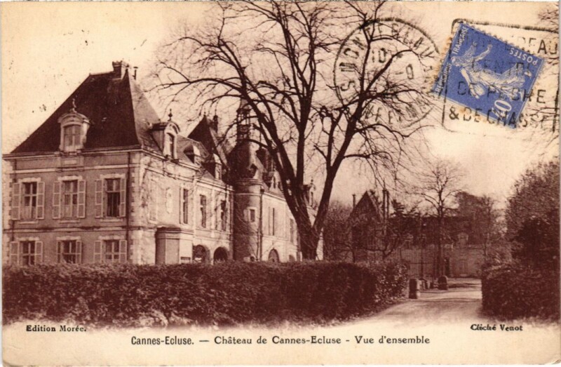 Carte postale ancienne Cannes-Ecluse Chateau de Cannes-Ecluse - Vue d'Ensemble