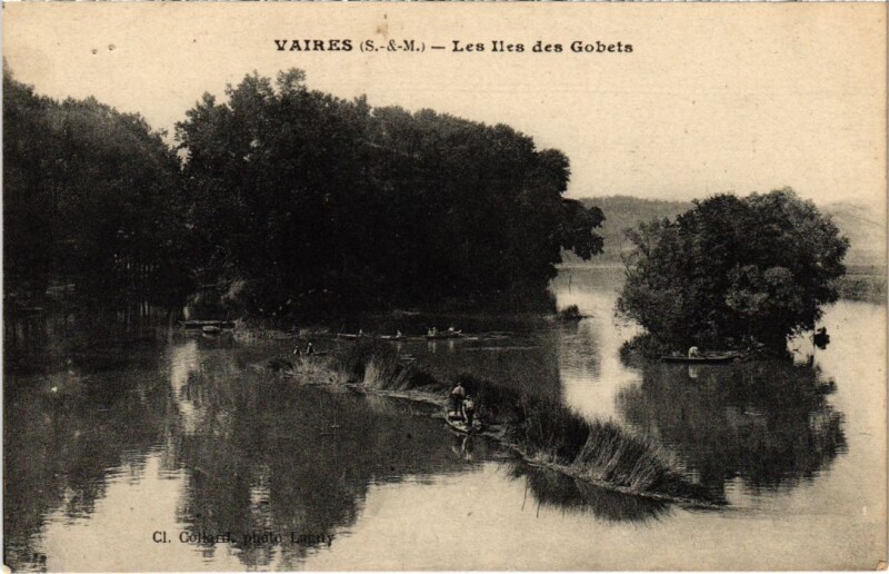 Carte postale ancienne Vaires-sur-Marne Les Iles des Gobets à Vaires-sur-Marne