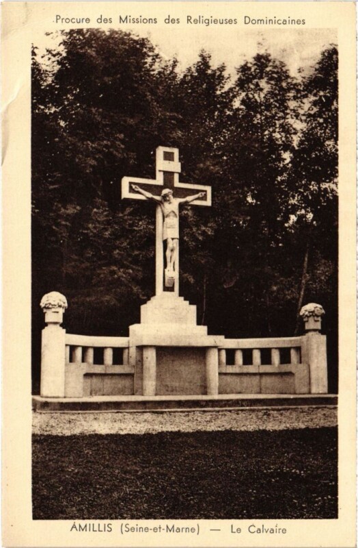 Carte postale ancienne Amillis Le Calvaire à Amillis