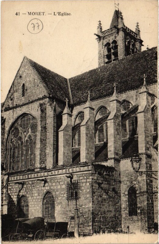Carte postale ancienne Moret-sur-Loing L'Eglise
