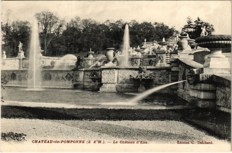 Carte postale ancienne Pomponne Le Chateau d'Eau à Pomponne