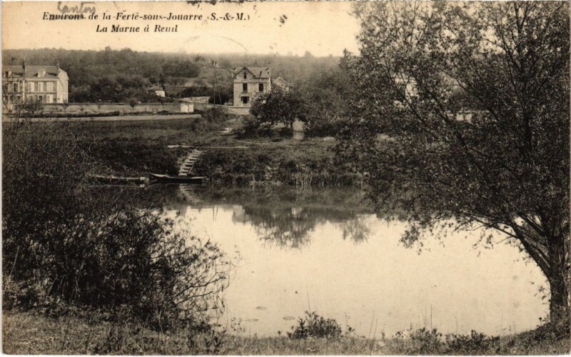 Carte postale ancienne Reuil-en-Brie La Marne à Reuil-en-Brie