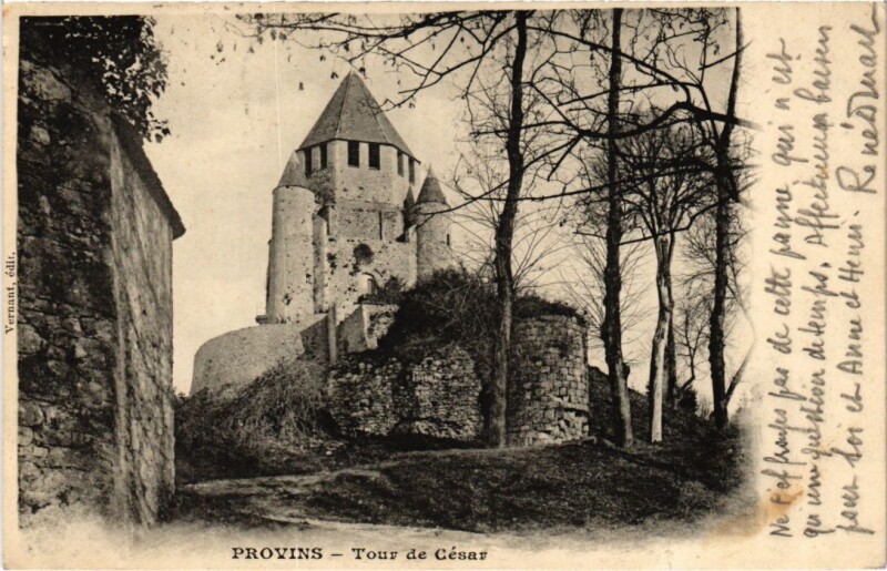 Carte postale ancienne Provins Tour de Cesar à Provins