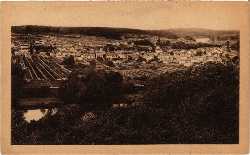 Carte postale ancienne Thomery Vue Generale à Thomery