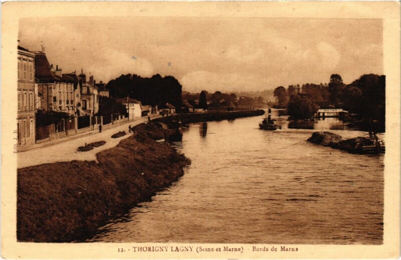 Carte postale ancienne Thorigny-sur-Marne Lagny-sur-Marne - Bords de Marne à Lagny-sur-Marne