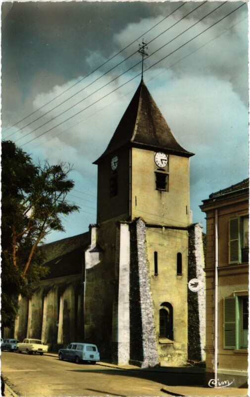 Carte postale ancienne Thorigny-sur-Marne Eglise Dediee a Saint-Martin à Thorigny-sur-Marne