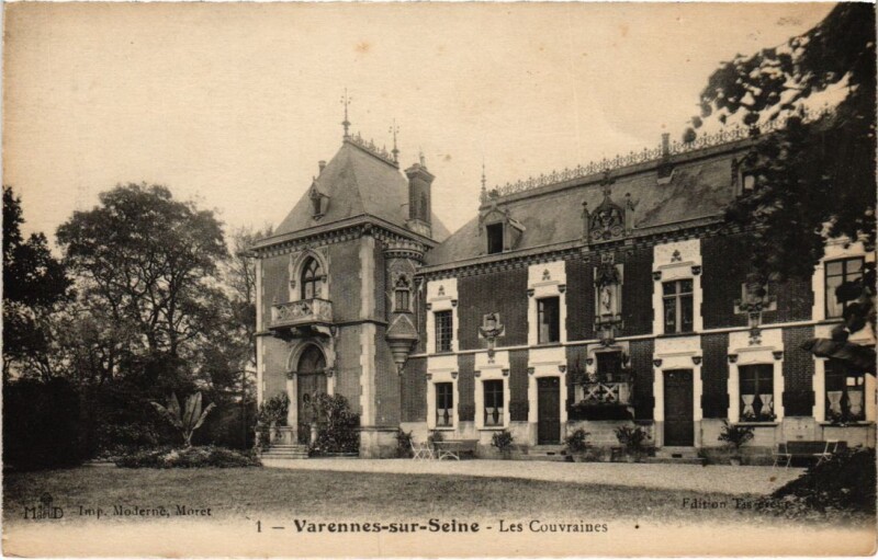 Carte postale ancienne Varennes-sur-Seine Les Couvraines à Varennes-sur-Seine