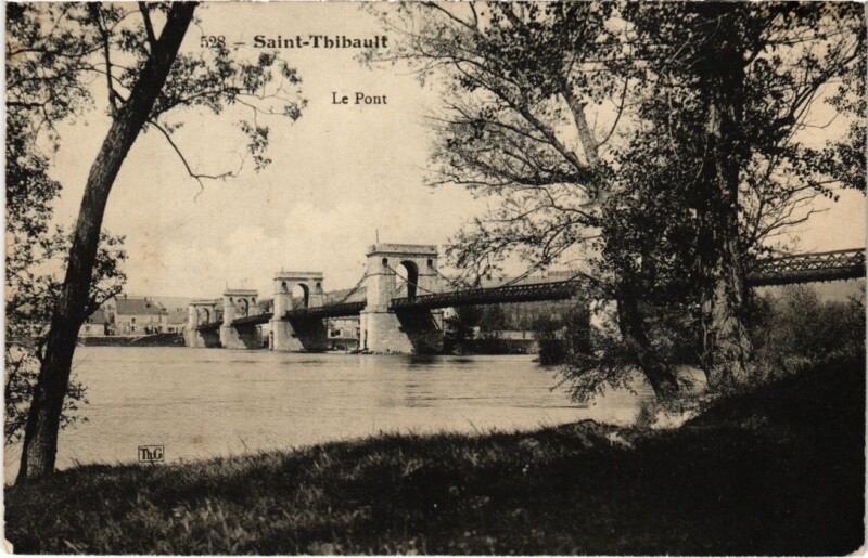 Carte postale ancienne Saint-Thibault Le Pont