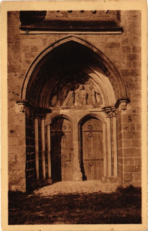 Carte postale ancienne Rampillon Eglise - Portail Meridional à Rampillon