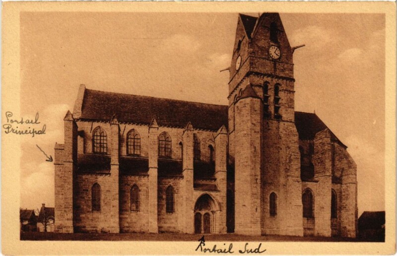 Carte postale ancienne Rampillon L'Eglise à Rampillon