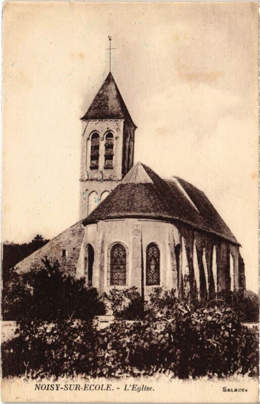 Carte postale ancienne Noisy-sur-Ecole L'Eglise