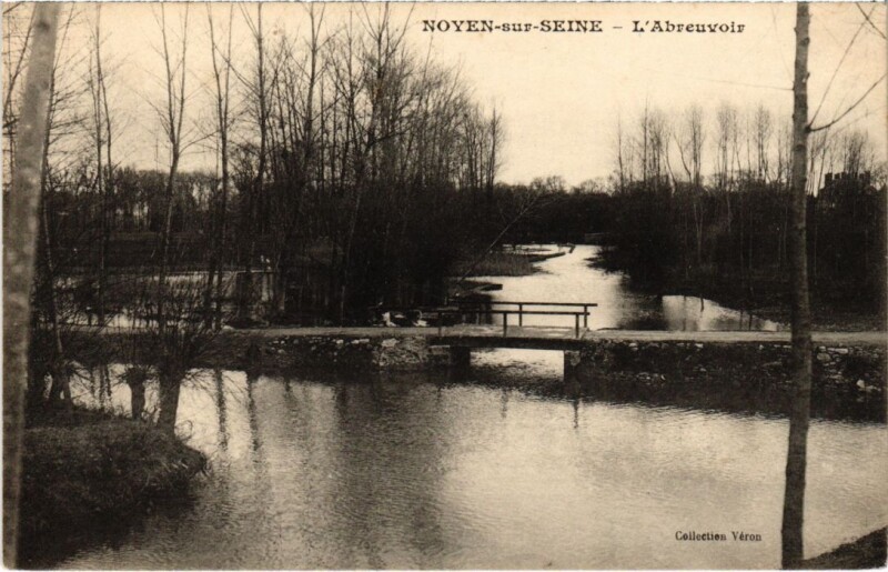 Carte postale ancienne Noyen-sur-Seine L'Abreuvoir à Noyen-sur-Seine