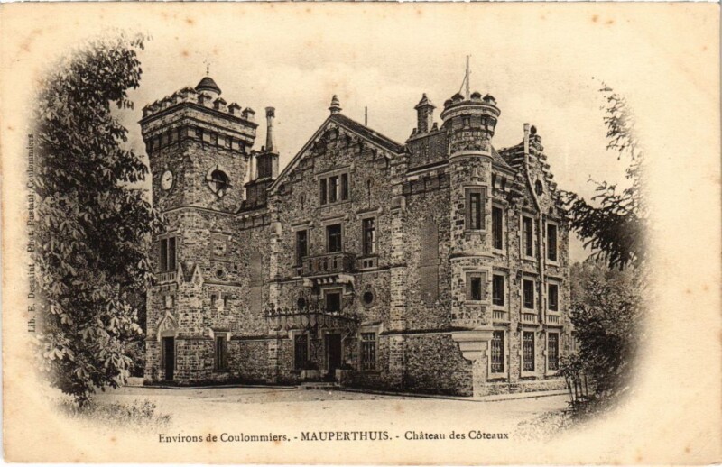 Carte postale ancienne Mauperthuis Chateau des Coteaux à Mauperthuis