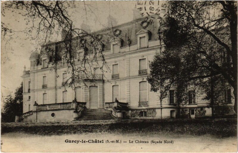 Carte postale ancienne Gurcy-le-Chatel Le Chateau - Facade Nord