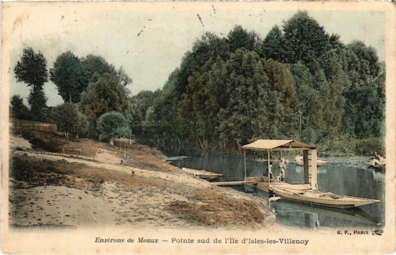 Carte postale ancienne Isles-les-Villenoy Pointe Sud de l'Ile d'Isles-les-Villenoy à Villenoy