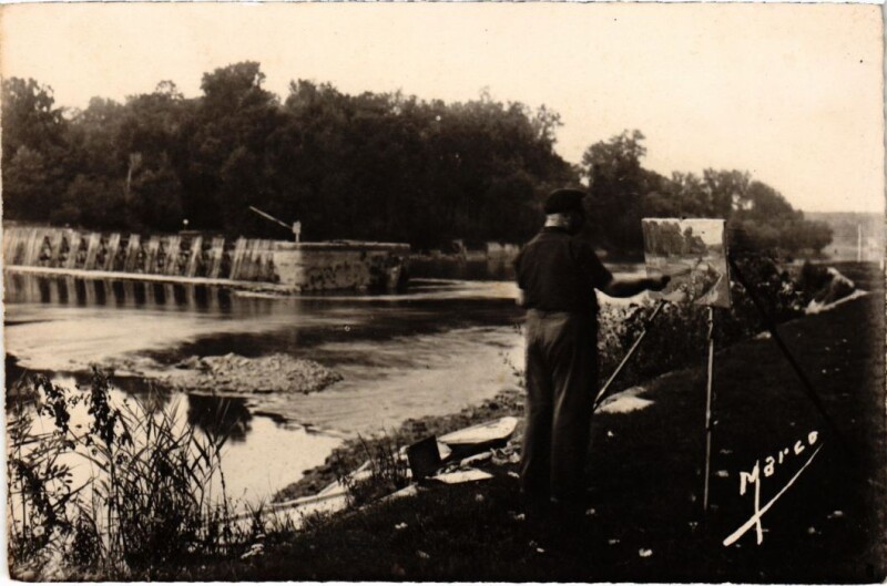Carte postale ancienne Hericy Le Barrage