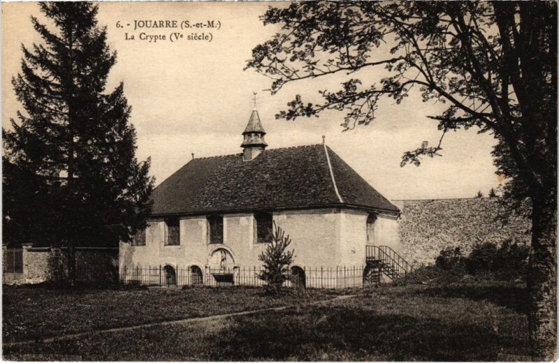 Carte postale ancienne Jouarre La Crypte à Jouarre
