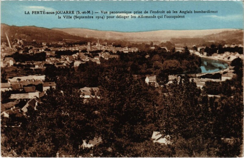 Carte postale ancienne La Ferte sous Jouarre vue panoramique à Jouarre