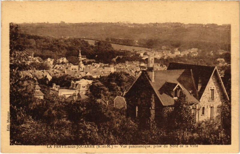 Carte postale ancienne La Ferte sous Jouarre vue panoramique à Jouarre