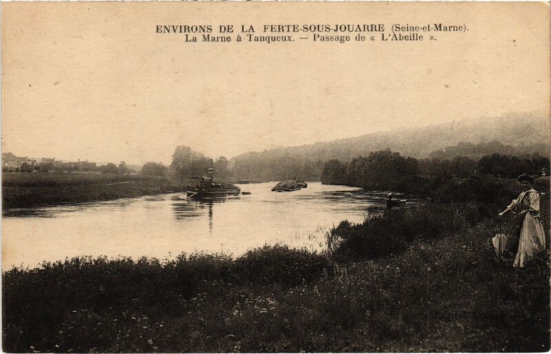 Carte postale ancienne La Ferte sous Jouarre La Marne a Tanqueux à Jouarre