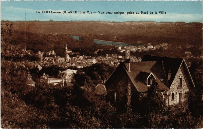 Carte postale ancienne La Ferte sous Jouarre vue panoramique à Jouarre