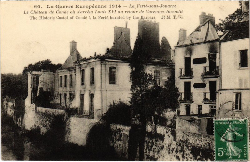 Carte postale ancienne La Ferte sous Jouarre Le Chateau de Conde à Jouarre