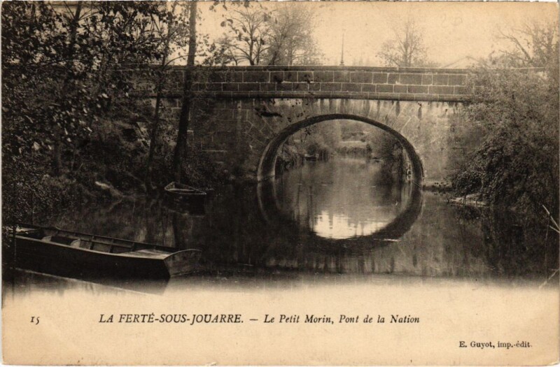 Carte postale ancienne La Ferte sous Jouarre Le Petit Morin à Jouarre