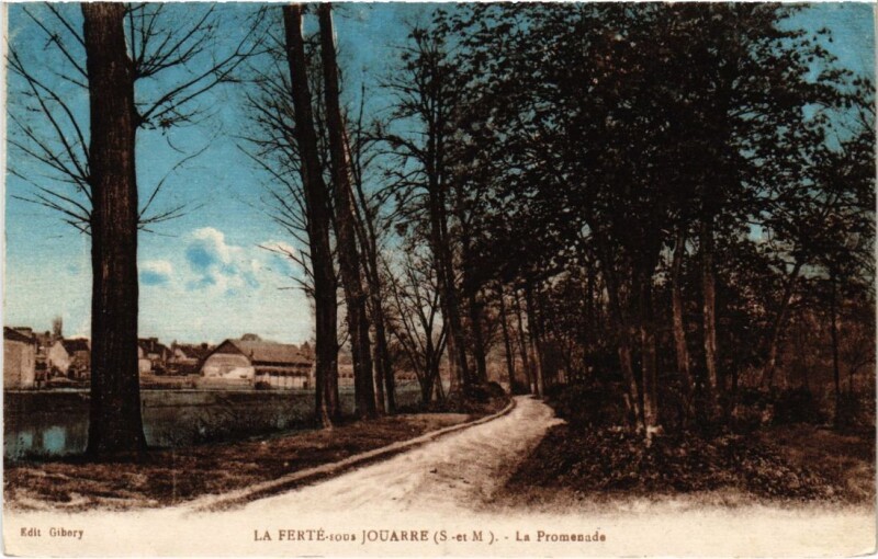 Carte postale ancienne La Ferte sous Jouarre La Promenade à Jouarre