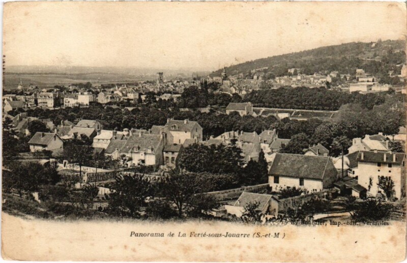 Carte postale ancienne La Ferte sous Jouarre panorama à Jouarre
