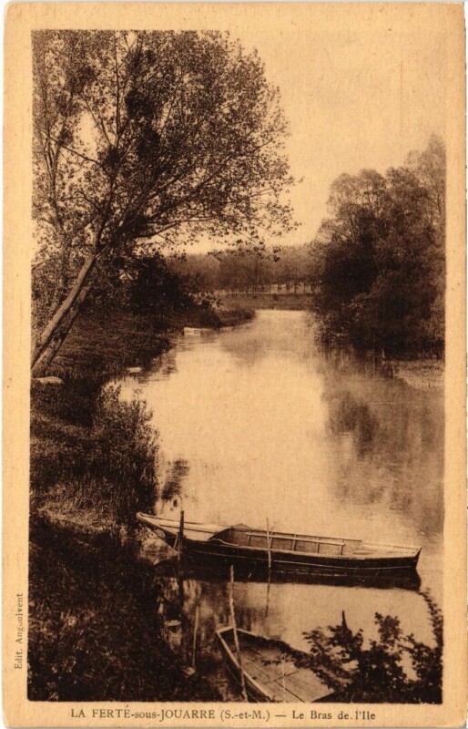 Carte postale ancienne La Ferte sous Jouarre Le Bras de l'Ile à Jouarre