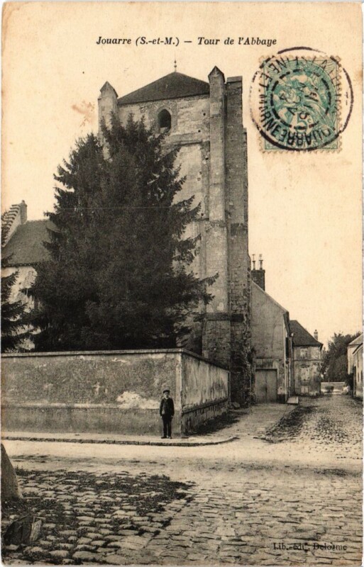 Carte postale ancienne La Ferte sous Jouarre Tour de l'Abbaye à Jouarre