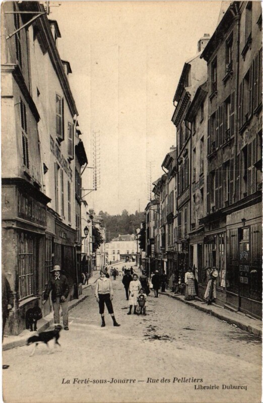 Carte postale ancienne La Ferte sous Jouarre Rue des Pelletiers à Jouarre