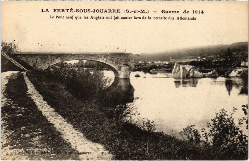 Carte postale ancienne La Ferte sous Jouarre Le Pont Neuf à Jouarre