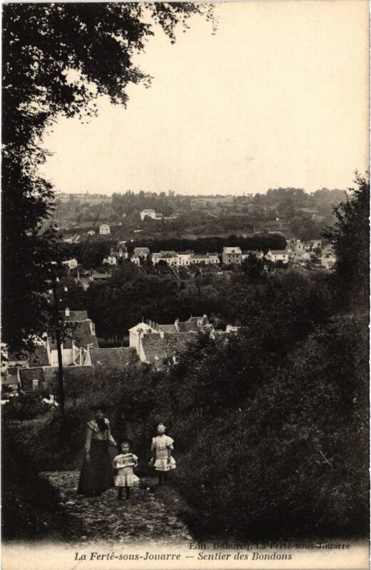 Carte postale ancienne La Ferte sous Jouarre Sentier des Bondons à Jouarre